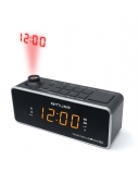 Muse Clock radio  M-188P Black, 0.9 inch amber LED, with dimmer