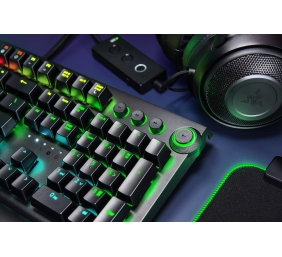 Razer BlackWidow Elite (Yellow Switch), Gaming, Nordic, Wired, RGB LED light Yes, USB 2.0 and audio pass through, Keyboard, Black