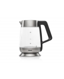 Tristar Kettle WK-3375 With electronic control, Glass, Stainless steel/Black, 2200 W, 360° rotational base, 1.8 L