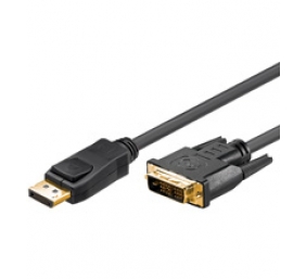 Goobay 51961 DisplayPort/DVI-D adapter cable 1.2, gold-plated, 2m Goobay | DP to DVI-D