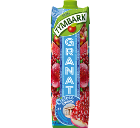 Granatų-vynuogių-obuolių-greipfrutų gėrimas 24% "Granat", Tymbark, 12 pak. po 1 L
