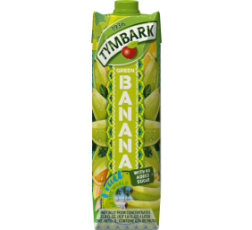 Žaliųjų bananų-apelsinų-citrinų-greipfr. gėrimas 29% "Banana", Tymbark, 12 pak. po 1 L
