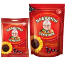 Skrudintos saulėgrąžos "Babkini", 30 pak. po 100 g