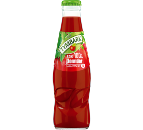 Šviežių pomidorų sultys 100%, Tymbark, stikle, 15 pak. po 200 ml