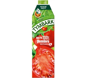 Pomidorų sultys 100%, Tymbark, 12 pak. po 1 L