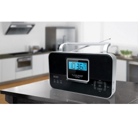 Muse | M-087R | 2-band PLL stereo portable radio | Black