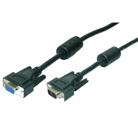 Logilink | Black | HD DSUB 15-pin male | HD DSUB 15-pin female | VGA to VGA | 1.8 m