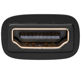 Goobay Black | HDMI female (Type A) | DVI-I female Dual-Link (24+5 pin) | HDMI/DVI-I adapter, gold-plated | 68690