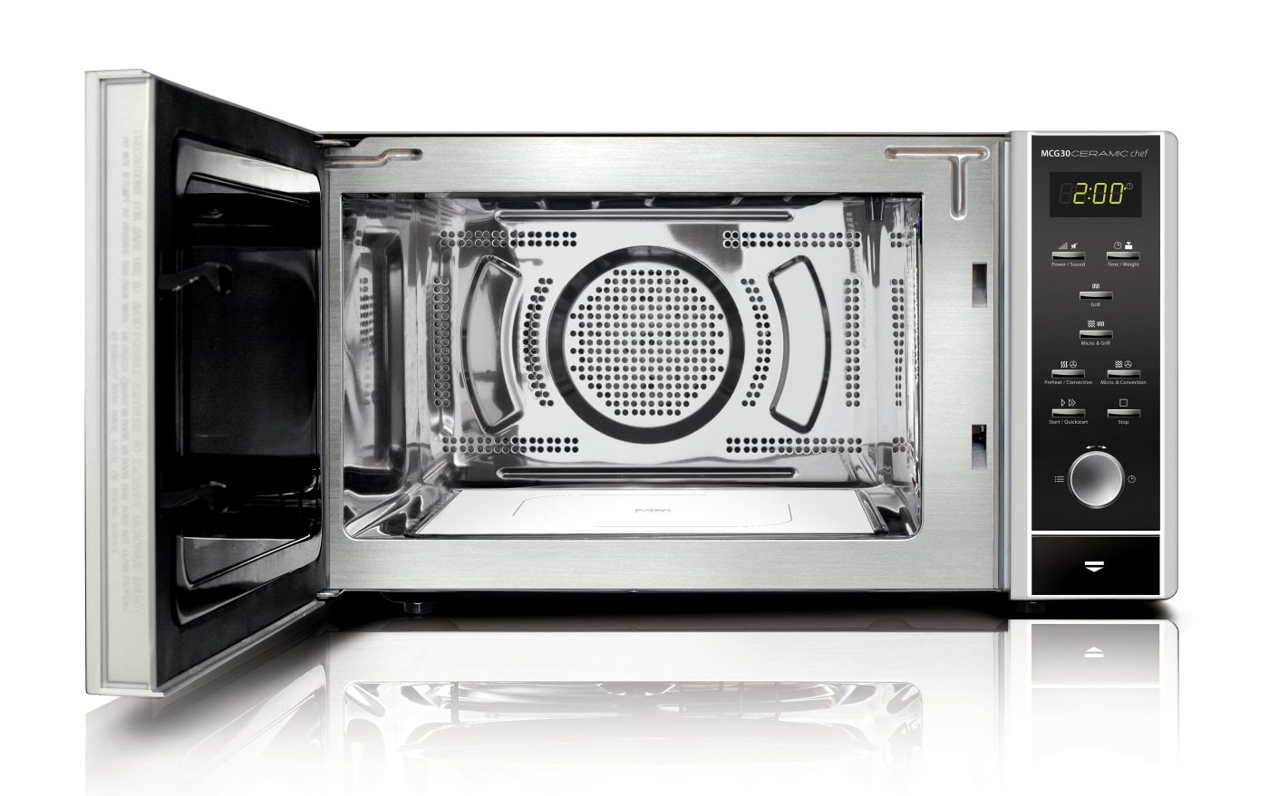Caso | Microwave | MCG30 Ceramic chef | Free standing | 30 L | 900 W | Convection | Grill | Black