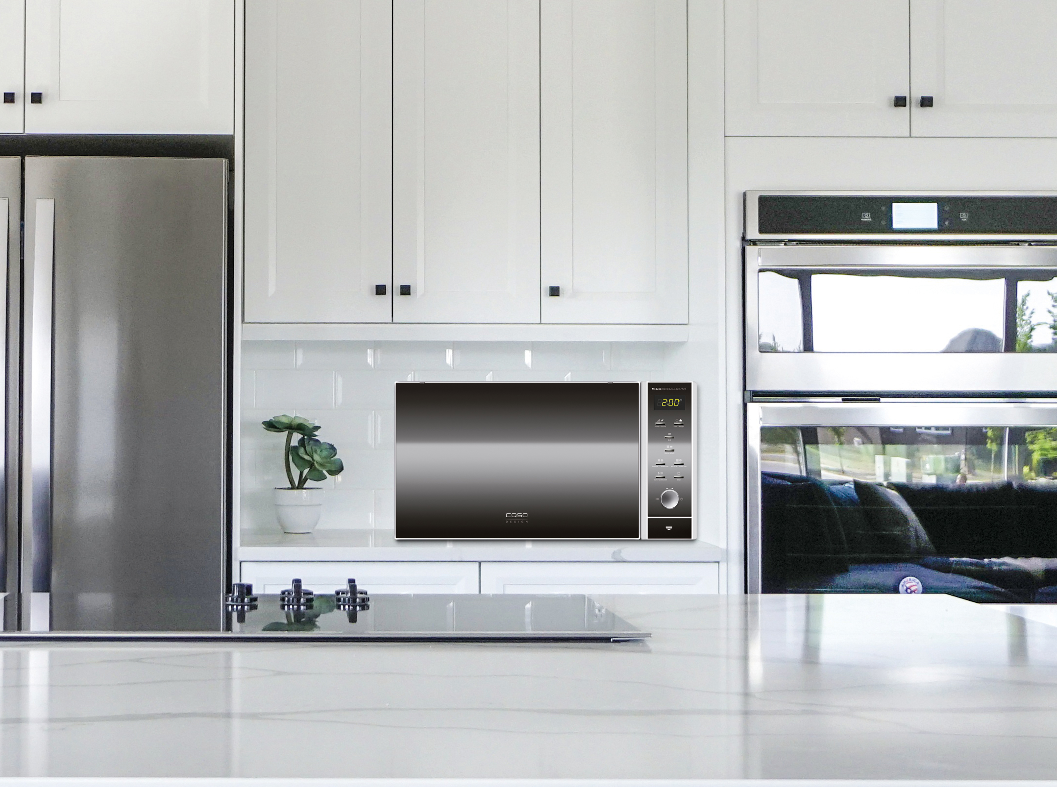 Caso | Microwave | MCG30 Ceramic chef | Free standing | 30 L | 900 W | Convection | Grill | Black