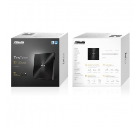 Asus | ZenDrive U9M | Interface USB 2.0 | DVD±RW | CD read speed 24 x | CD write speed 24 x | Black