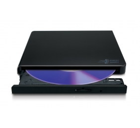 H.L Data Storage | Ultra Slim Portable DVD-Writer | GP57EB40 | Interface USB 2.0 | DVD±R/RW | CD read speed 24 x | CD write speed 24 x | Black | Desktop/Notebook