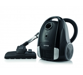 Gorenje Vacuum cleaner VCEA11CMBK Bagged, Black, 800 W, 2 L, A, C, A, 78 dB, HEPA filtration system,