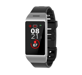 MyKronoz Smartwatch Zeneo Silver/ black, 220 mAh, Touchscreen, Bluetooth, Heart rate monitor, Waterproof, IP67 m
