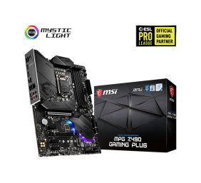 MSI | MPG Z490 GAMING PLUS | Processor family Intel | Processor socket LGA1200 | DDR4 DIMM | Memory slots 4 | Supported hard disk drive interfaces 	SATA, M.2 | Number of SATA connectors 6 | Chipset Intel Z490 | ATX