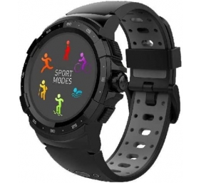 MyKronoz Zesport 2 460 mAh, Smartwatch, Touchscreen, Bluetooth, Heart rate monitor, Black/Grey, GPS (satellite),