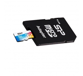 Silicon Power Elite UHS-1 Colorful 32 GB, MicroSDHC, Flash memory class 10, SD adapter