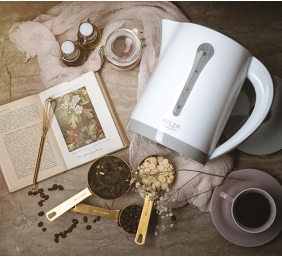 Kettle | Adler | AD 1244 | Standard kettle | 2000 W | 2.5 L | Plastic | 360° rotational base | White