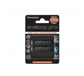 Panasonic rechargeable batteries  ENELOOP Pro BK-3HCDE/2BE, 2500 mAh, 500 (2xAA) | Panasonic