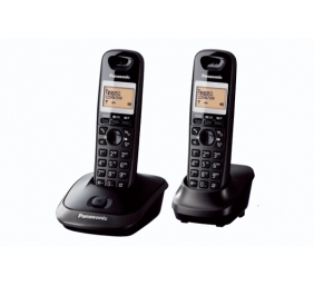 Panasonic | Cordless | KX-TG2512FXT | Built-in display | Caller ID | Black | Conference call | Phonebook capacity 50 entries | Speakerphone | Wireless connection