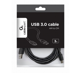 Cablexpert | USB 2.0 AM to Type-C cable (AM/CM), 3 m | USB-C to USB-A USB Type-C (male) | USB 2 AM (male)
