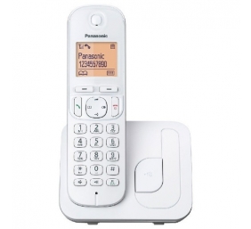Panasonic Cordless KX-TGC210FXW White Caller ID Phonebook capacity 50 entries Built-in display Speakerphone