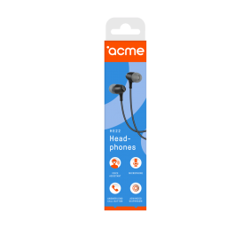 ACME HE22 Earphones With Mic Acme | Earphones | HE22 | 3.5 mm 4-pin | Black