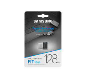Samsung | FIT Plus | MUF-128AB/APC | 128 GB | USB 3.1 | Black/Silver