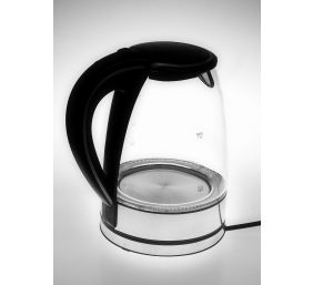 Adler | Kettle | AD 1225 | Standard | 2000 W | 1.7 L | Glass | 360° rotational base | Transparent/Stainless steel