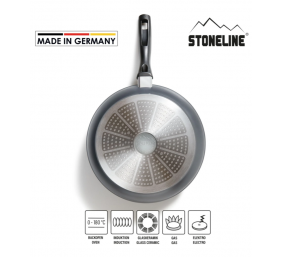 Stoneline | Made in Germany pan | 19047 | Frying | Diameter 28 cm | Suitable for induction hob | Fixed handle | Anthracite