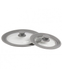 Stoneline Lid set of 2 13705 Lid, Diameter 16/18/20 and 24/26/28 cm, Transparent