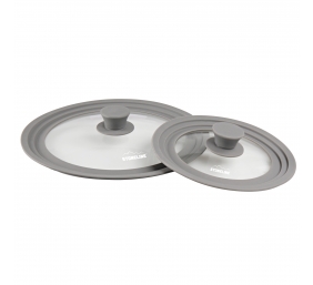 Stoneline | 13705 | Lid set of 2 | Lid | Diameter 16/18/20 and 24/26/28 cm | Transparent