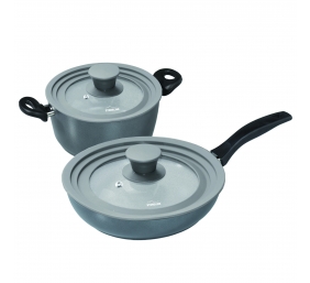 Stoneline | Lid set of 2 | 13705 | Lid | Diameter 16/18/20 and 24/26/28 cm | Transparent