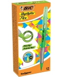 Bic Teksto žymeklis Highlighter Flex, žalias, pakuotėje 12 vnt. 494619