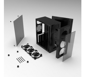 GEMBIRD computer case Fornax 1500R Red