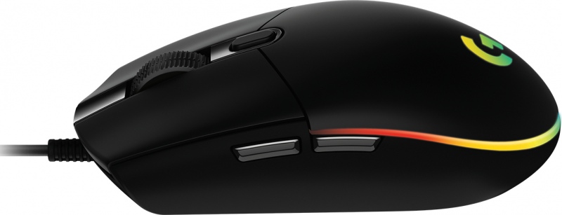 Logitech G102 LIGHTSYNC Laidinė žaidimų pelė, USB, 8000 DPI, Juoda
