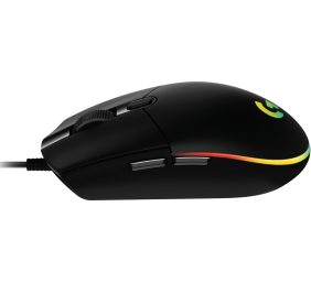 Logitech G102 LIGHTSYNC Laidinė žaidimų pelė, USB, 8000 DPI, Juoda