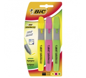 Bic Teksto žymekliai Highlighter XL 3 spalvų rinkinys 247215