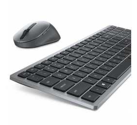 Dell Multi-Device KM7120W Belaidė klaviatūra + pelė, RF Wireless + Bluetooth, US Int, Titan grey