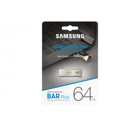 Samsung | BAR Plus | MUF-64BE3/APC | 64 GB | USB 3.1 | Silver