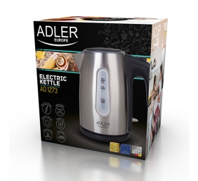 Adler | Kettle | AD 1273 | Standard | 1200 W | 1 L | Stainless steel | 360° rotational base | Stainless steel