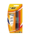 Bic Spalvotų tušinukų rinkinys Soft Feel Clic Grip 1.0 mm, 3 vnt. 133990