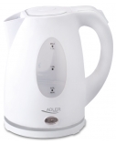 Adler | Kettle | AD 1207 | Standard | 2000 W | 1.5 L | Plastic | 360° rotational base | White