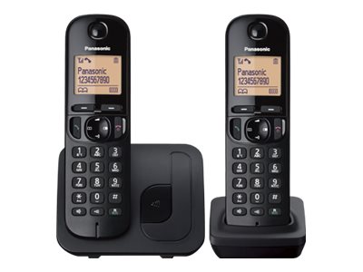 Panasonic | Cordless | KX-TGC212FXB | Built-in display | Caller ID | Black | Phonebook capacity 50 entries | Speakerphone