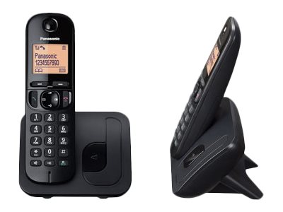Panasonic | Cordless | KX-TGC212FXB | Built-in display | Caller ID | Black | Phonebook capacity 50 entries | Speakerphone