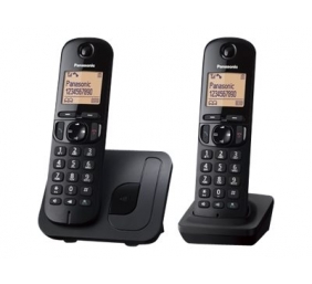 Panasonic | Cordless | KX-TGC212FXB | Built-in display | Caller ID | Black | Phonebook capacity 50 entries | Speakerphone