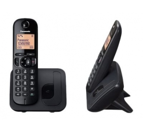 Panasonic | Cordless | KX-TGC212FXB | Built-in display | Caller ID | Black | Phonebook capacity 50 entries | Speakerphone