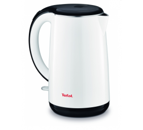 TEFAL KO260130 Standard kettle, Stainless steel, White, 2400 W, 360° rotational base, 1.7 L