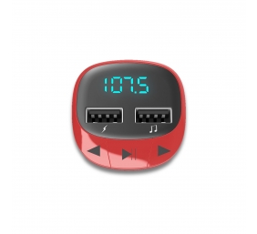 Energy Sistem Car FM Transmitter , Red