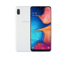 Samsung Galaxy A20e White, 5.8 ", PLS TFT, 720 x 1560, Exynos 7884, Internal RAM 3 GB, 32 GB, microSD, Dual SIM, Nano-SIM, 3G, 4G, Main camera Dual 13+5 MP, Secondary camera 8 MP, Android, 9.0, 3000 mAh